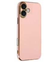 iPhone 16 Kılıf Volet Silikon - Pembe