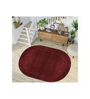 Eliana Home Baskılı, Yıkanabilir Kaymaz Taban Oval Halı TYC00515952723 100x150 cm (Kırmızı)