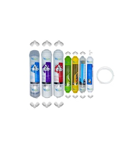 PWS Kapalı Kasa Su Arıtma Cihazlarına uygun STD 7li mebransız  alkali+mineral+detox+tatlandırıcı set