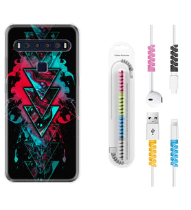 TCL 10L 10 Plus 10SE 20E 20SE 30SE L7 Kılıf Kablo Koruma Spiral Silikon Down 1719