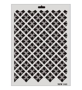 Rich New Seri N-163 Stencil 35x25 cm
