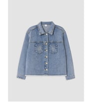 LCW Kids İndigo Taşlı Kız Çocuk Jean Ceket