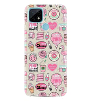 Realme C11 C21 C21Y C25Y C11 2021 Kılıf Desemli Silikon Donut Flamingo 1415
