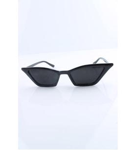 MOBGİFT Keskin Köşeli Cat Eye Güneş Gözlüğü (Siyah)