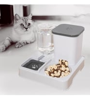 Monozone 2in1 Otomatik Evcil Hayvan Mama Su Kabı Kedi ve Köpek Mama Su Sebili 750g Mama 1L Su