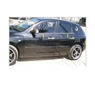 Mazda 3 Krom Cam Çıtası 4 prç. 2003-2009 Arası P. Çelik (HB)