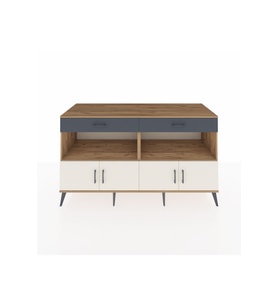 Kronos Konsol 2 Raflı 2 Çekmeceli 4 Kapaklı 176x59x99 Çam-Aytaşı/Antrasit