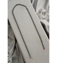 Hematit Doğal Taş Mat Gri Dikdörtgen Kesim 2x4mm Dizi [AA]