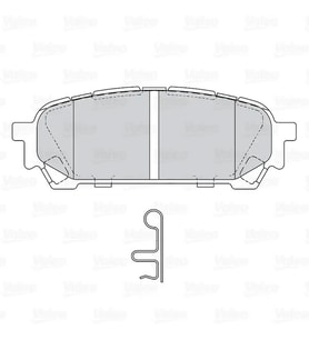 VALEO 670875 Arka Fren Balatasi 26696FE040 26696FE050
