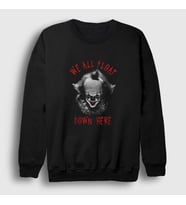 Presmono Unisex Siyah Float Pennywise Stephen King It Sweatshirt 371407tt