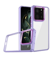 Xiaomi Mi 13T Kılıf Flora Buton,Kenar Çevresi Renkli Kılıf (Lila)