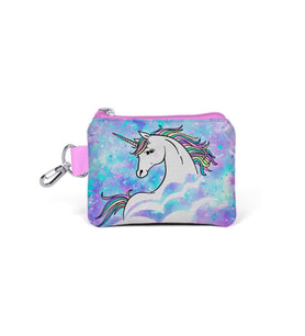 Coral High Derin Mavi Açık Pembe Unicornl Desenli Bozuk Para Çantası 21775