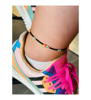SİYAH BONUKLU-RENKLİ HALHAL 23+3 CM ACR5879 (Gold)