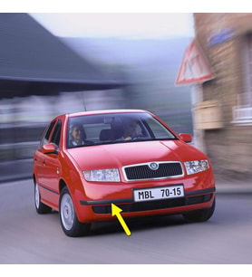 Skoda Fabia 1 2000-2004 Ön Tampon Sağ Köşe Bandı Çıtası 6Y0807718