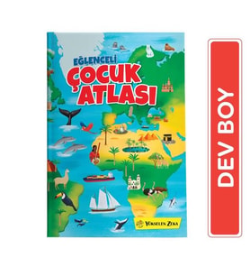 Yükselen Eğlenceli Çocuk Atlası 34x25 dev ciltli
