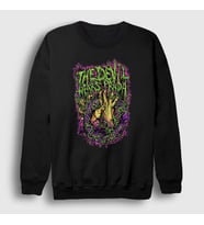 Presmono Unisex Siyah Hands The Devil Wears Prada Sweatshirt 423501tt