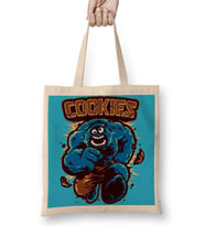 Cookie Monster Kurabiye Canavarı Hulk Bez Çanta Uzun Saplı