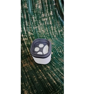 ALPAXA 3D PLA Malzemeden Diş Fırçası ve Macunu Düzenleyici – 130 mm Yükseklik,  Banyo Organizeri (Beyaz-Siyah)