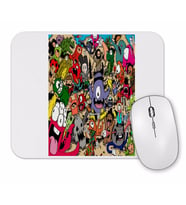 Monstros Coloridos Mouse Pad