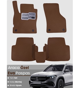 Mercedes Benz EQB (2021-2025) Uyumlu EVA Paspas Tam Set–Araca Özel Tasarım,Su Geçirmez,Kolay Montaj