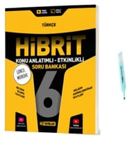 6.Sınıf HİBRİT Türkçe Konu Anlatımlı Etkinlikli Soru Bankası (Yeni Müfredat)