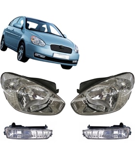 Hyundai Accent Era Ön Aydınlatma Seti 2009--2011