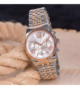 Trend Yeni Sezon Rose Silver Kasa Çelik Erkek Kol Saati ST-303992