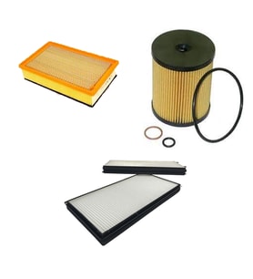Filtre Bakım Seti BMW 7 SERİSİ 745 Benzin 2002-2005 Hava + Yağ f. + Polen Filtre Sardes