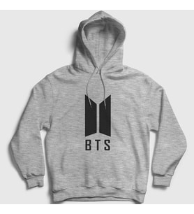 Presmono Unisex Gri Doors Bts Kapüşonlu Sweatshirt 22076tt (Gri)