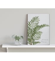 BK Home Green Plant Tasarımlı Kanvas Tablo-3