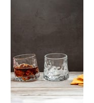 Greta 2li 360 Derece Dönerli Bardak Set - 160 ml (Şeffaf)