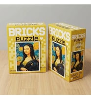 Bricks Puzzle Sanat Serisi: Mona Lisa 10x15 cm