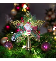 VIP DELUXE 1 ADET LED IŞIKLI TEPE YILDIZI GÜN IŞIĞI LED IŞIKLI NOEL AĞACI TEPE YILDIZI 18 CM YILDIZ