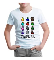 Among Us - Hat Beyaz Çocuk Tshirt