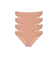 Mulvxbrf Brf02 4 Adet Süper Eko Set Likralı Kadın Slip Külot Ten (Mulvix)