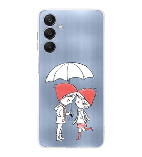PrintiFy Samsung Galaxy A26 ile Uyumlu Kamera Korumalı Aşk Tasarımlı Şeffaf Silikon Kılıf