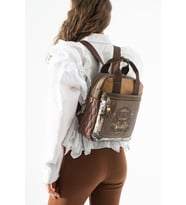 Vegan Deri Sırt Çantası Amazing Ventis 30*27 Cm Retro Vegan Deri İster Elde Sırt Sırtta Fonksiyonel