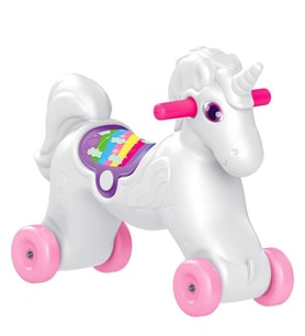 Dolu Unicorn Sallanan Tekerlekli At