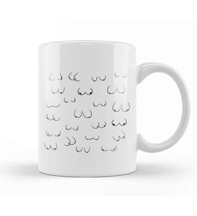 Boobies Kupa Bardak Porselen