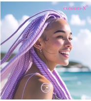X-Pression Afrika Örgüsü ve Rasta İçin Sentetik saç  165GR-A36-LİLA-1