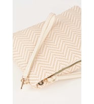 Kadın Bellis Balık Sırtı Krem Astarlı Bilek Askılı Portföy El Ve Clutch Çanta