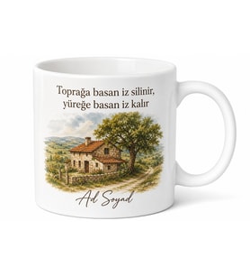 Dededen Kalma Köy Temalı Kupa Bardak Nostaljik Hediye Anı Kupası