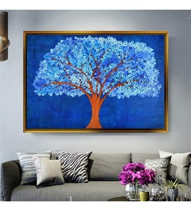 Altın Çerçeveli dekoratif tablo l933 (Gold)