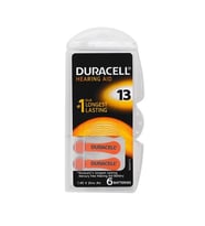 Duracell 13 Numara Düğme Kulaklık Pili İşitme Cihazı İçin 6'lı Paket