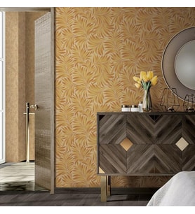 Adawall Seven Tropik Stilize Yaprak Desen Duvar Kağıdı 7812-5