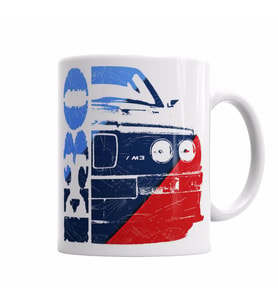 Bmw e30 m3 Kupa Bardak Porselen