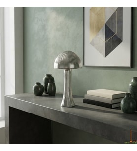 MUSHROOM SILVER OBJE ORTA BOY 13x13x22