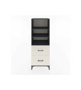 Hyperion Dolap 3 Raflı 2 Çekmeceli 60x44x163 Antrasit-Aytaşı