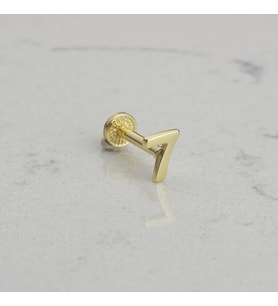 Glorria Altın 7 Rakam Tragus Piercing