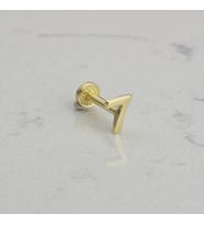 Glorria Altın 7 Rakam Tragus Piercing